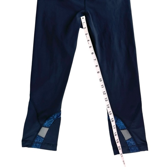 Lululemon Run Inspire Crop II tights black blue gray leggings 6 yoga pants - Picture 11 of 11